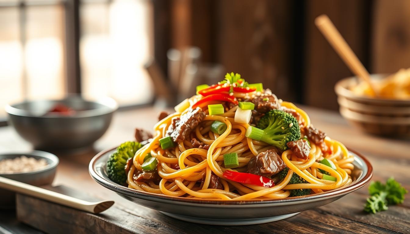 Beef and Broccoli Lomein