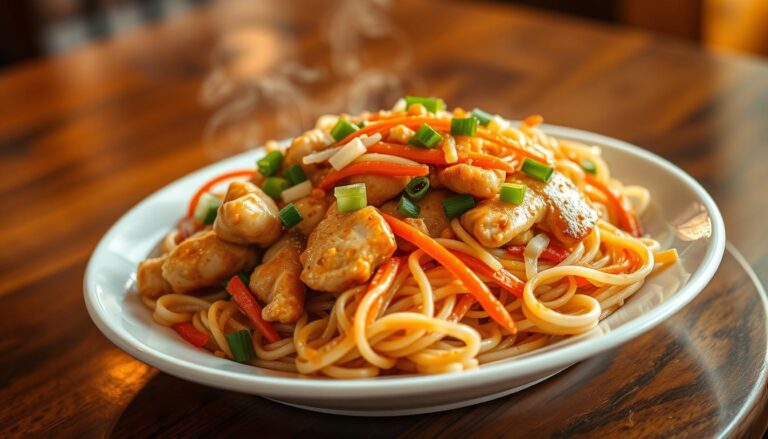 Garlic Chicken Lo Mein