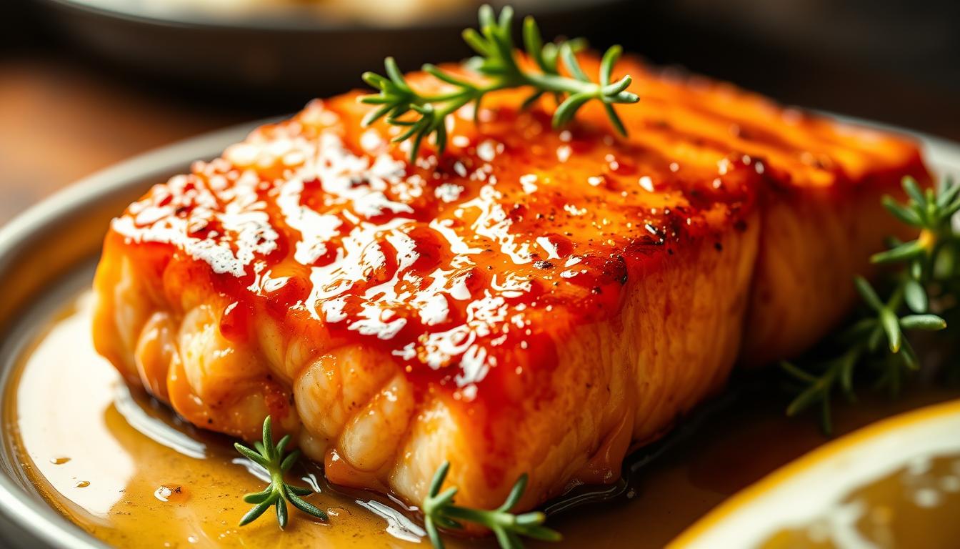 Honey Garlic Glazed Salmon
