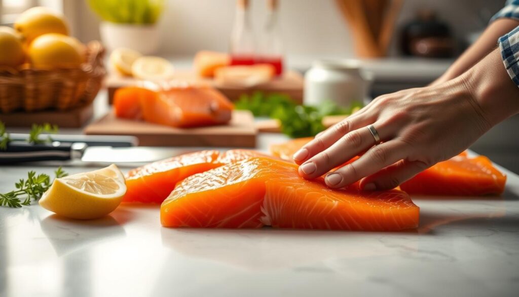 Selecting Fresh Salmon Selecting Fresh Salmon