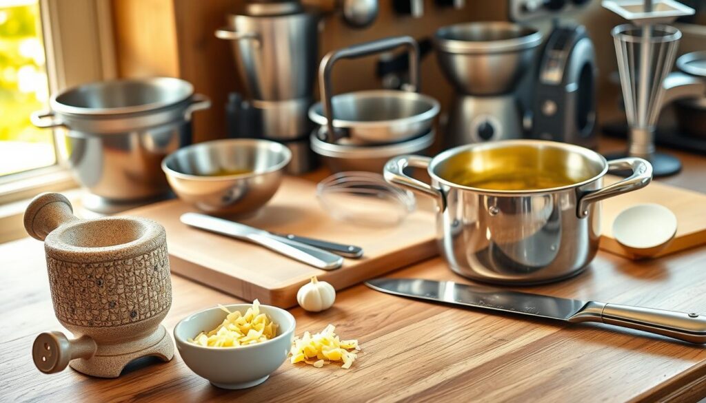 Kitchen Equipment for Garlic Butter Sauce Crab Dipping Sauce Recipe