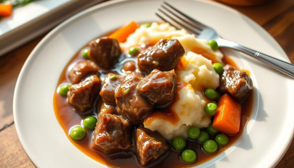 Repurposing Leftover Beef Tips Tender Stewed Beef Tips with Rich Gravy