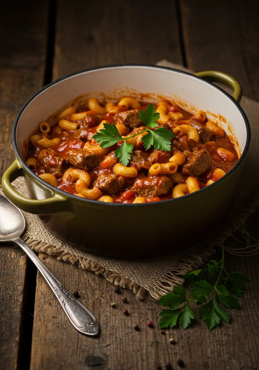 Classic Beef and Macaroni Goulash