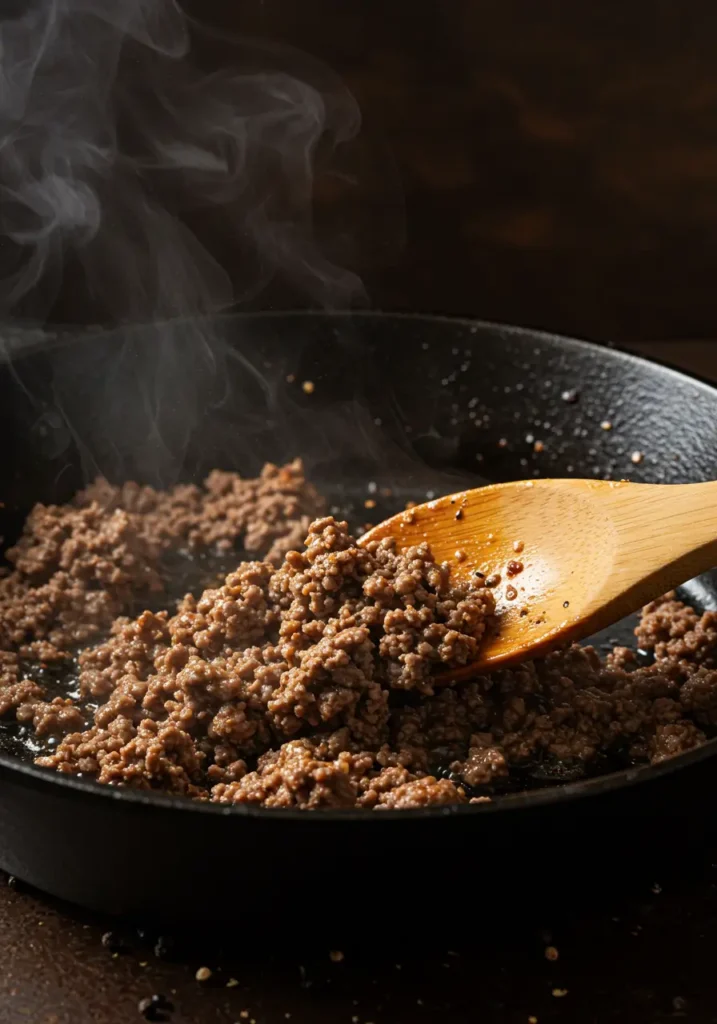 Brown the Beef to Build Flavor