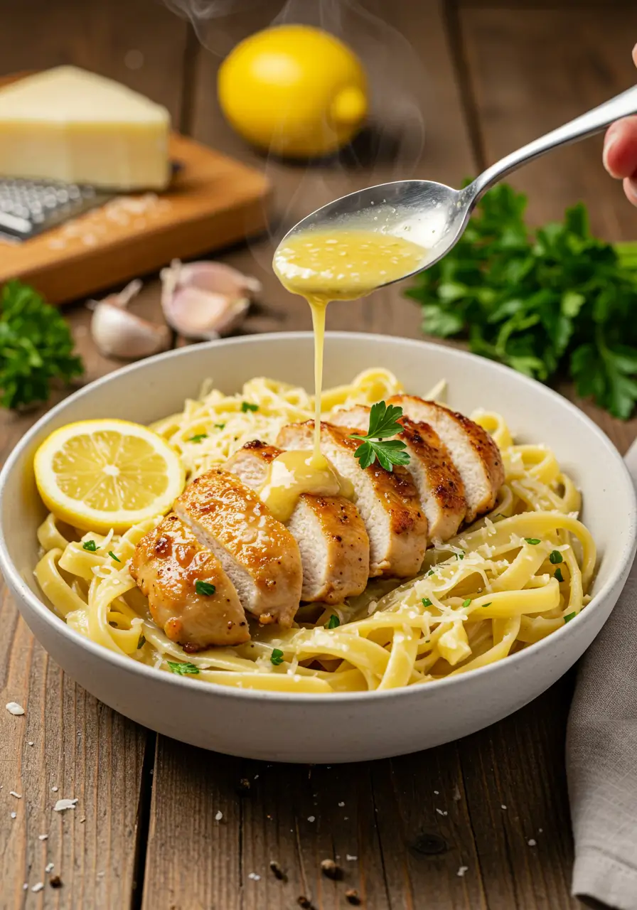 Garlic Butter Chicken Pasta