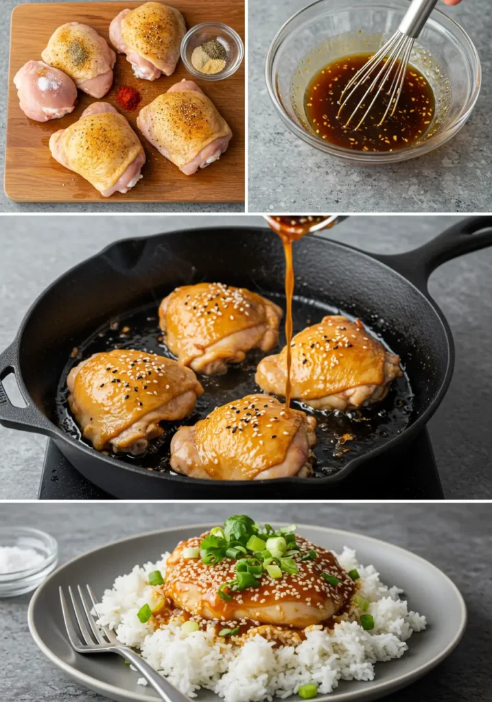 Honey Garlic Chicken Thighs