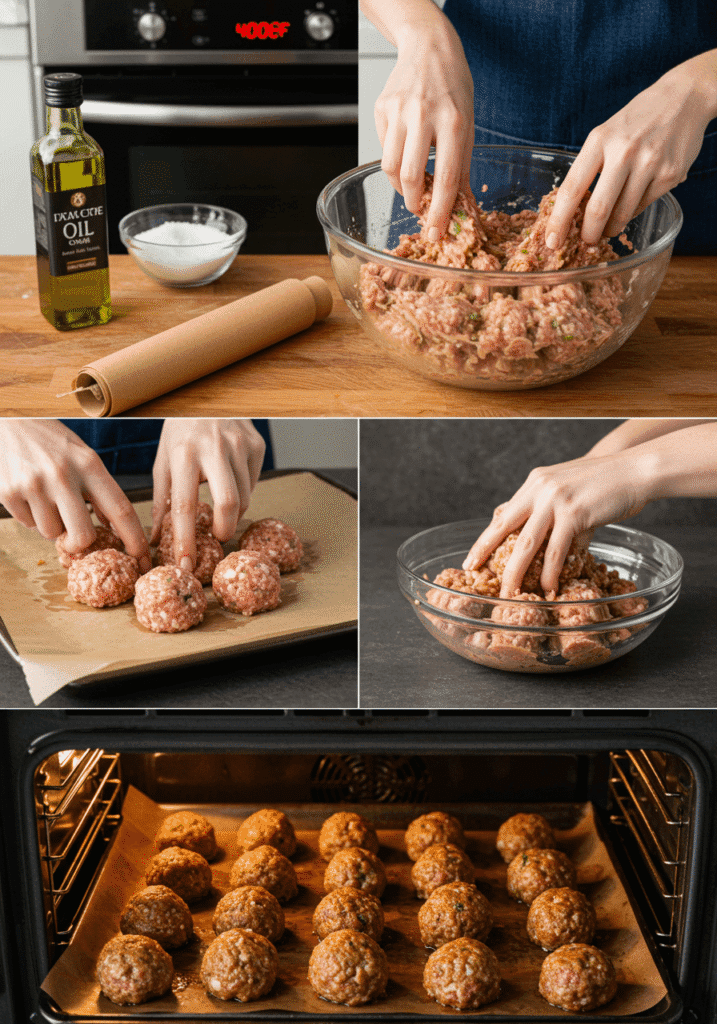Italian Baked Meatballs