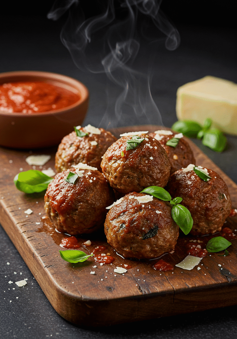 Italian Baked Meatballs