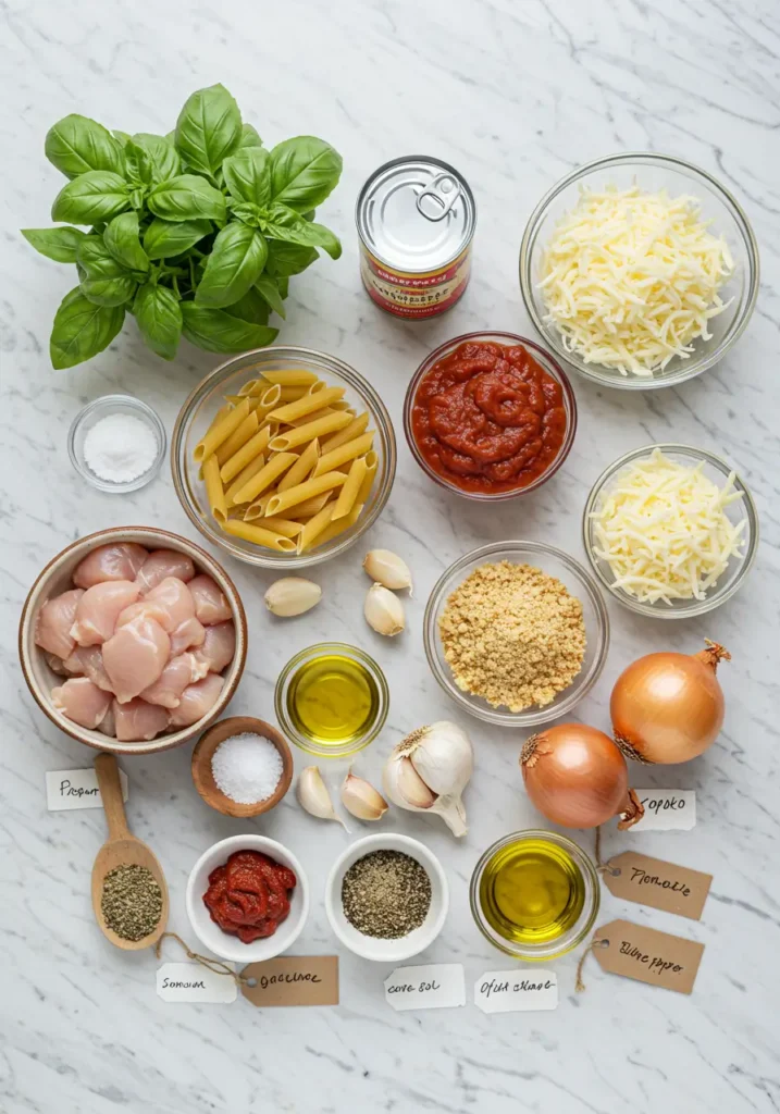 one-pot chicken parmesan pasta