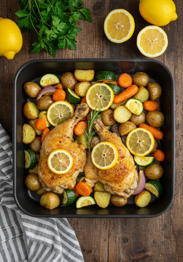 One-Pan Lemon Herb Chicken & Veggies