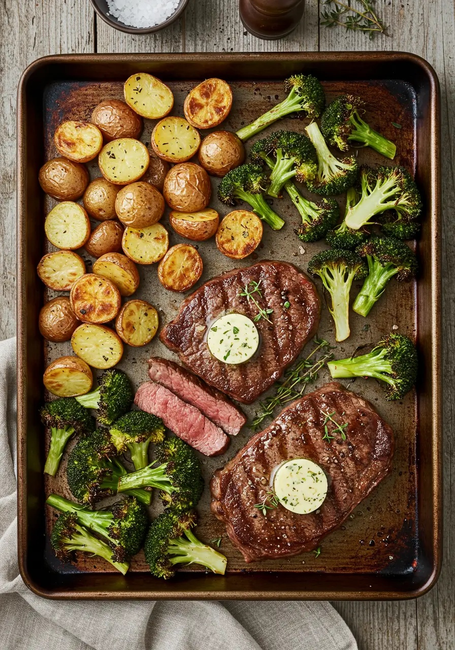 Sheet pan steak and veggies