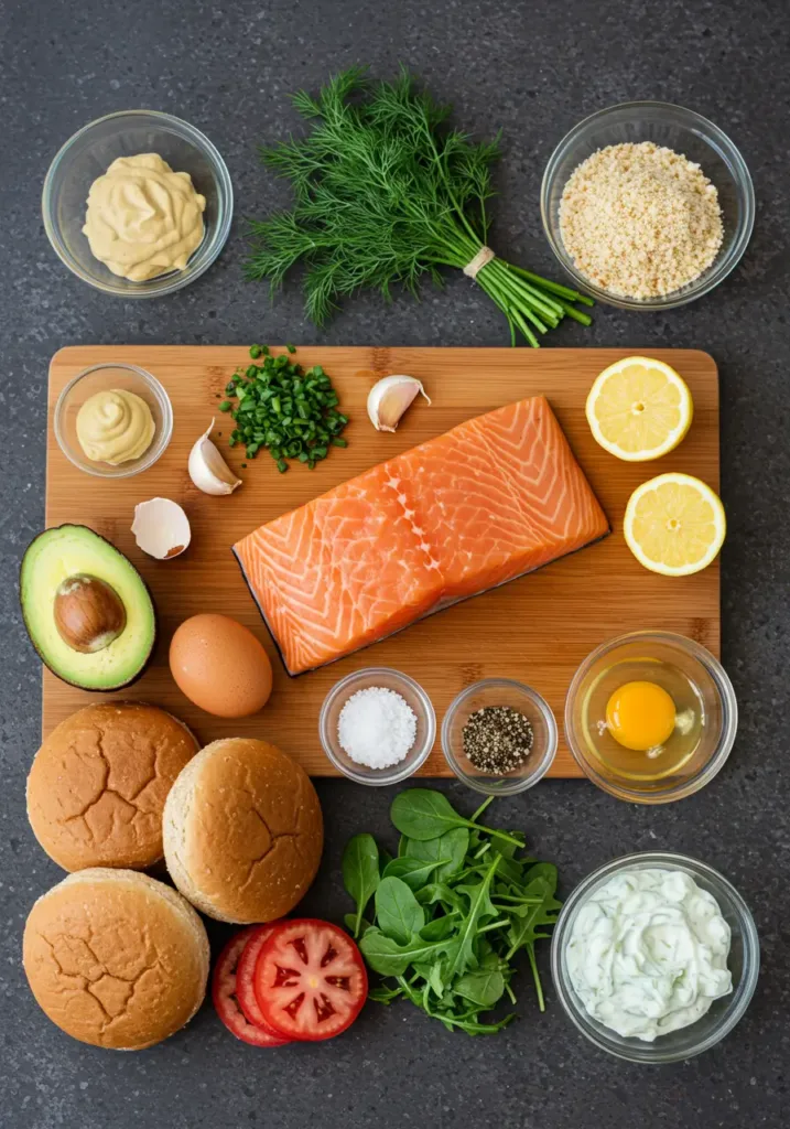 salmon smash burgers