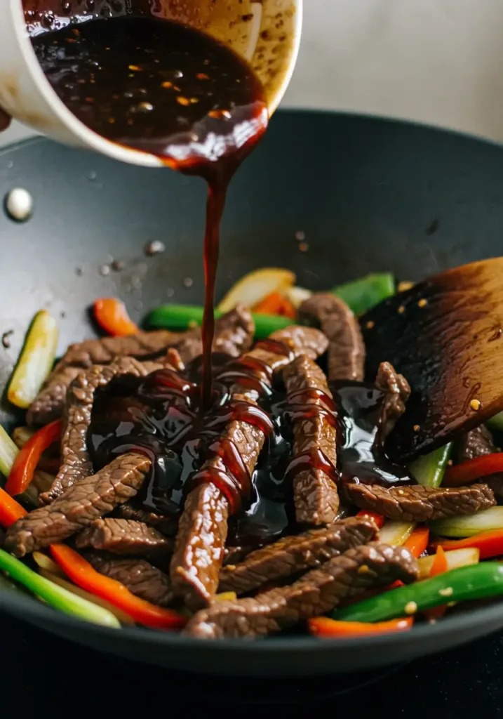 Add Beef and Sauce