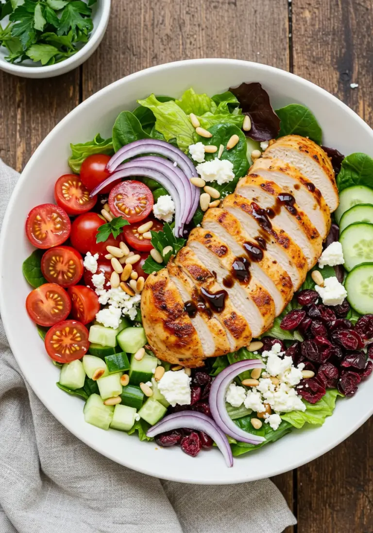 Balsamic Chicken Salad with Easy Homemade Vinaigrette