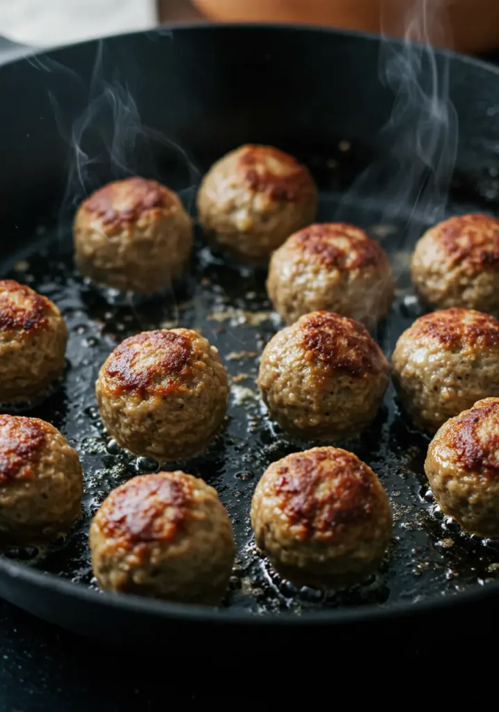 Brown the Meatballs
