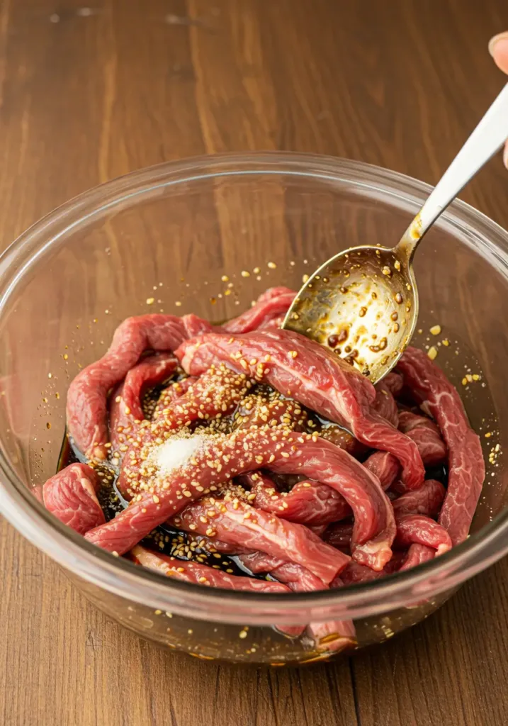 Marinate the Beef