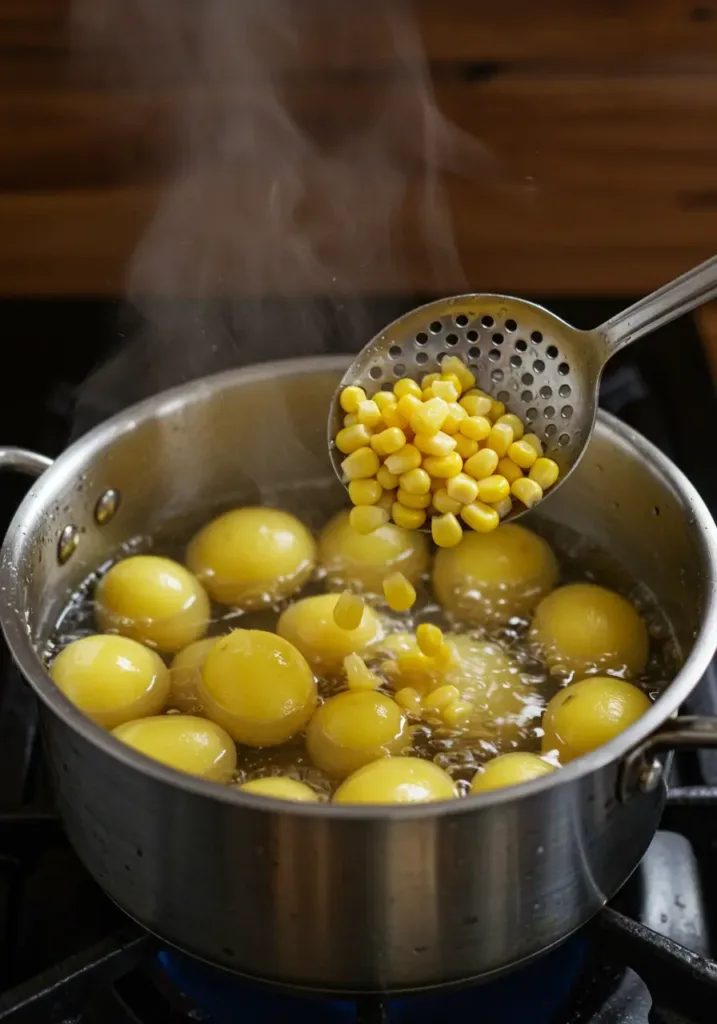 Parboil the Potatoes and Corn