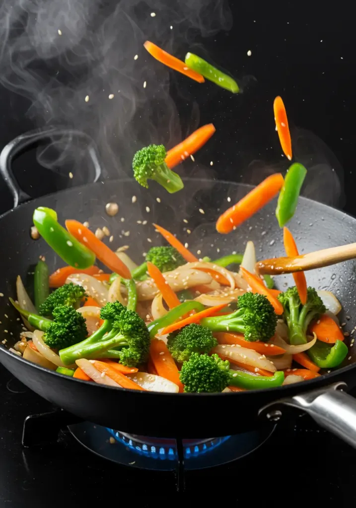 Stir Fry the Vegetables