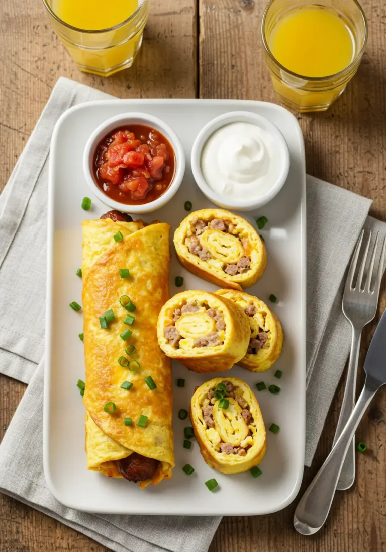 sausage egg breakfast roll-ups